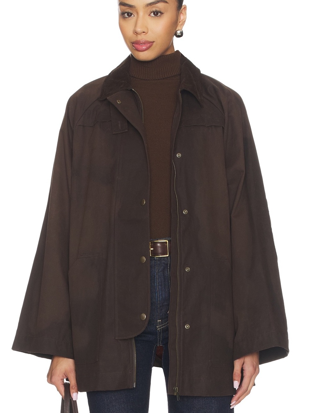 Tularosa Riley Waxed Canvas Barn Jacket Espresso Brown Size S Utility Workwear